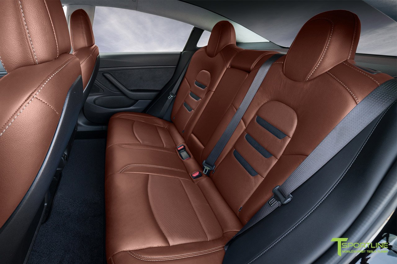 1EV Tesla Model 3 Seat Upgrade Interior Kit - Insignia Design - Perforated
