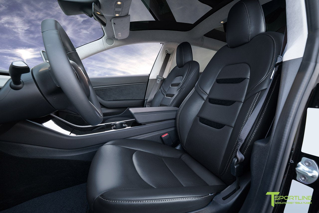 1EV Tesla Model 3 Seat Upgrade Interior Kit - Insignia Design - Perforated