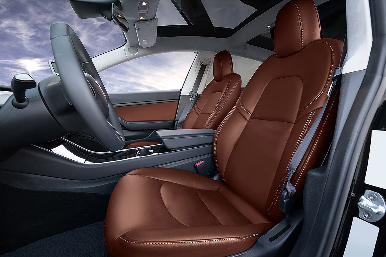 1EV Tesla Model 3 Seat Upgrade Interior Kit - Factory Design