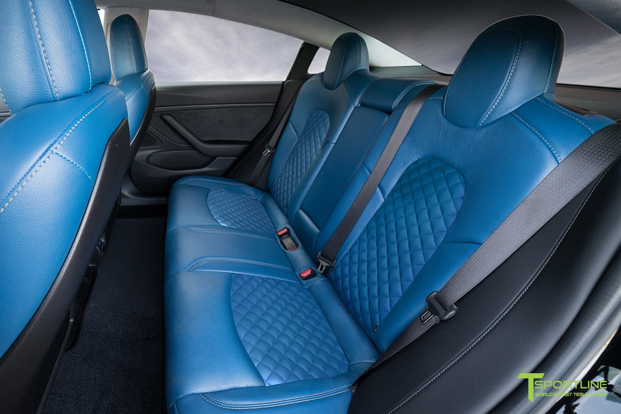 1EV Tesla Model 3 Seat Upgrade Interior Kit - Signature Diamond Design