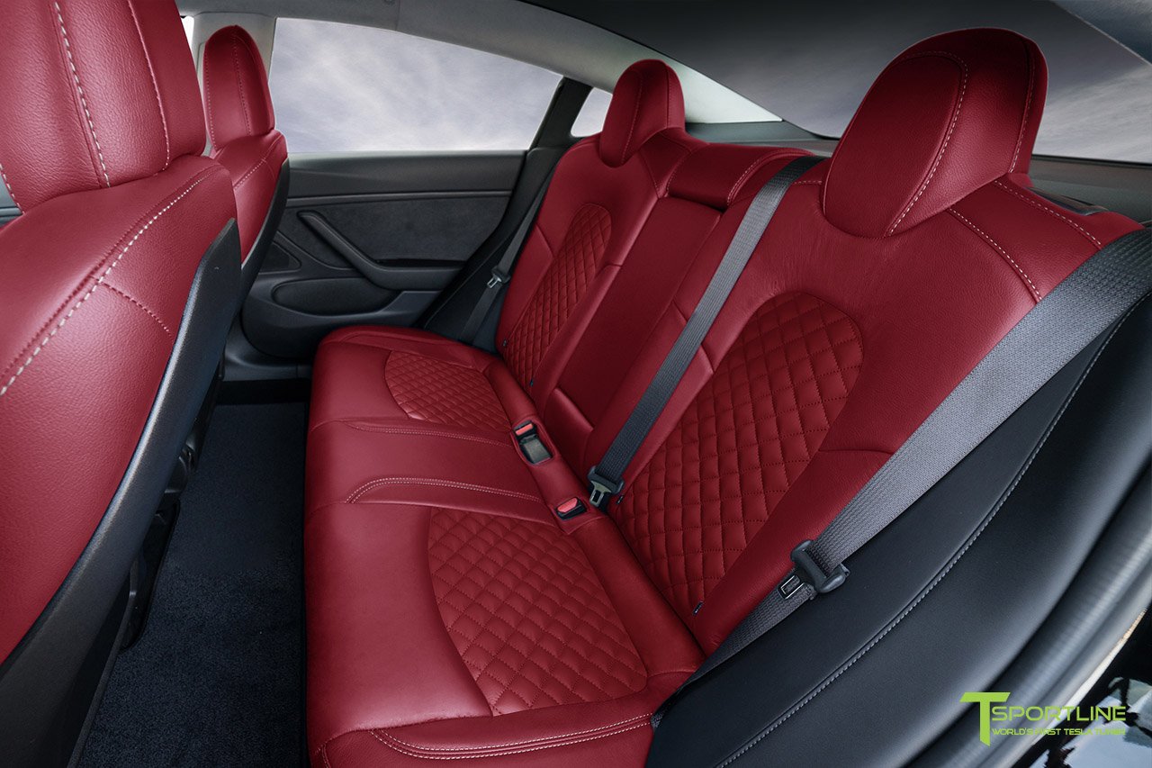 1EV Tesla Model 3 Seat Upgrade Interior Kit - Signature Diamond Design