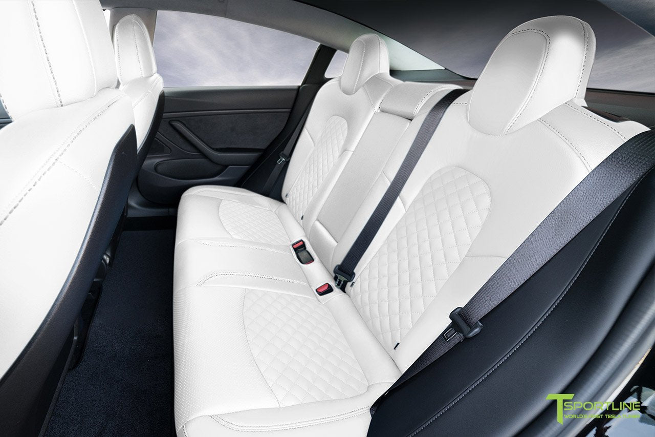1EV Tesla Model 3 Seat Upgrade Interior Kit - Signature Diamond Design
