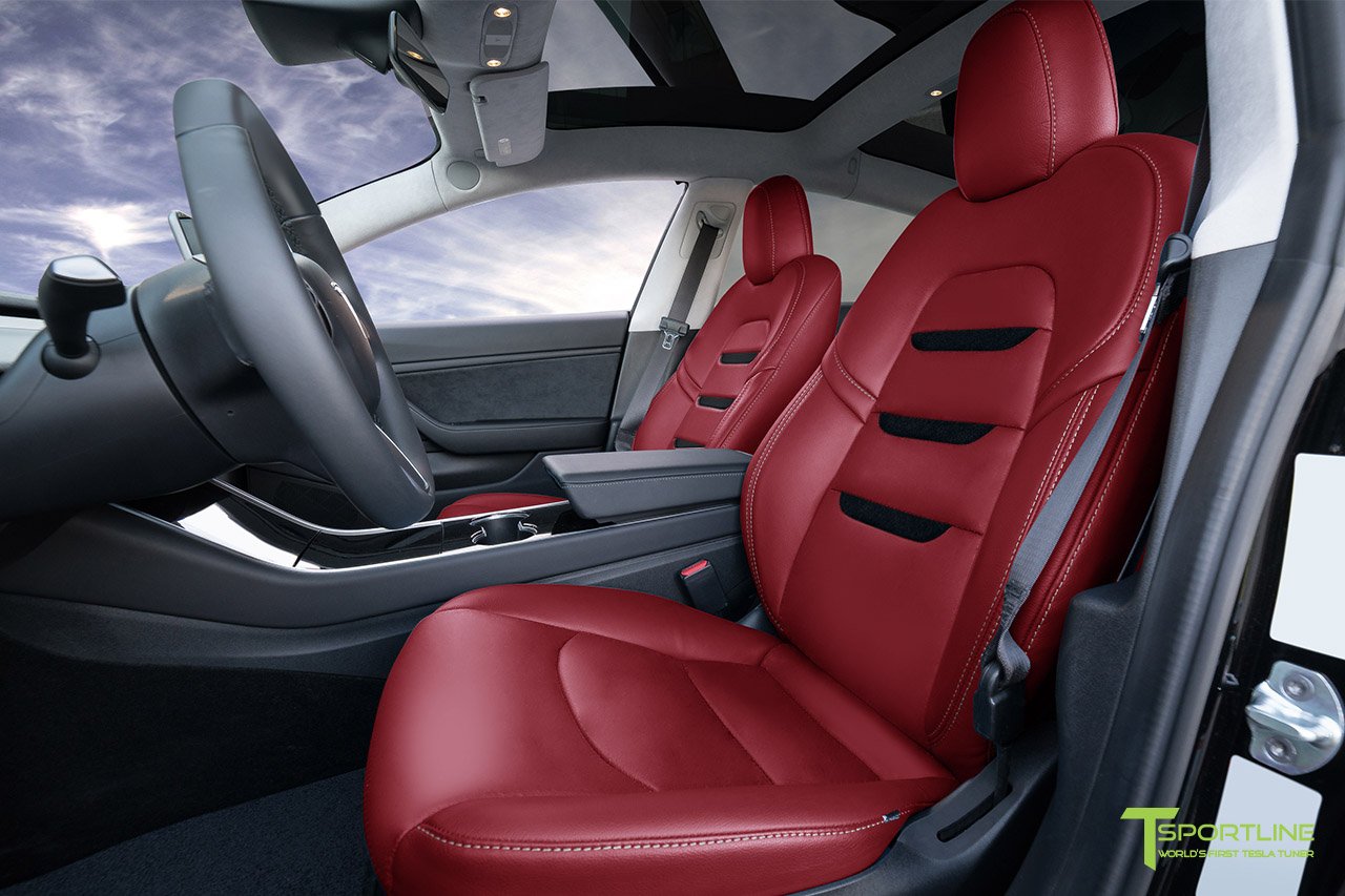 1EV Tesla Model 3 Seat Upgrade Interior Kit - Insignia Design