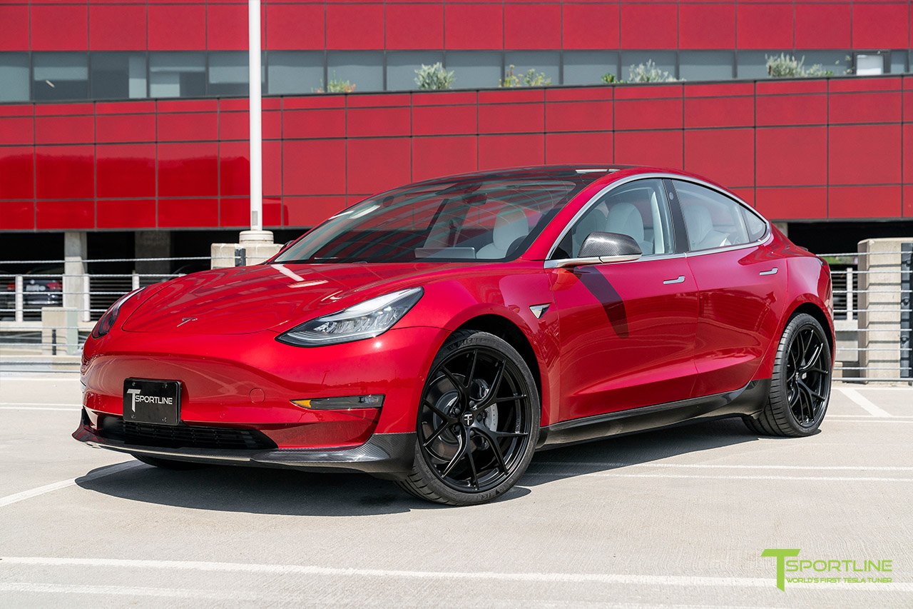 1EV Tesla Model 3 Carbon Fiber Side Skirts (Set of 2)