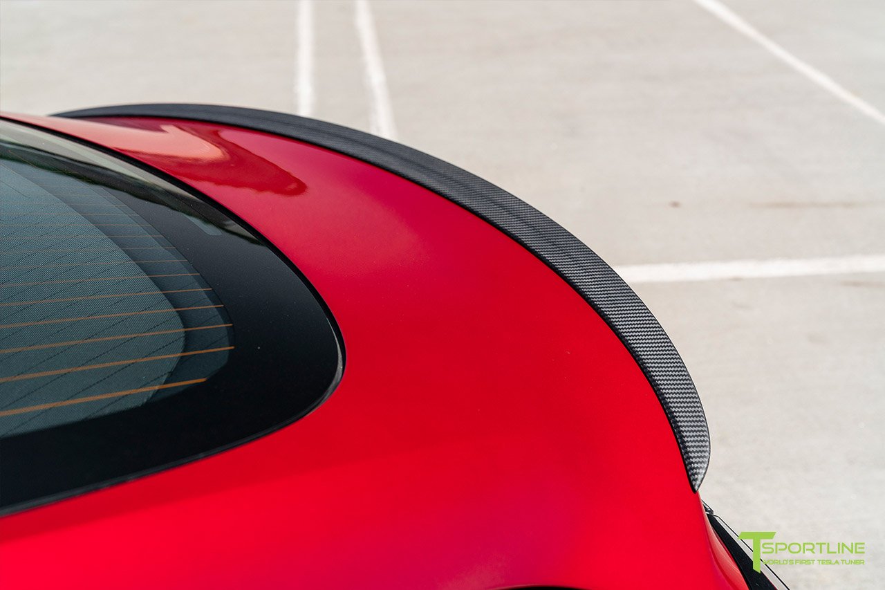 UP Ascension-R Carbon Fiber Rear Wing for Tesla Model 3