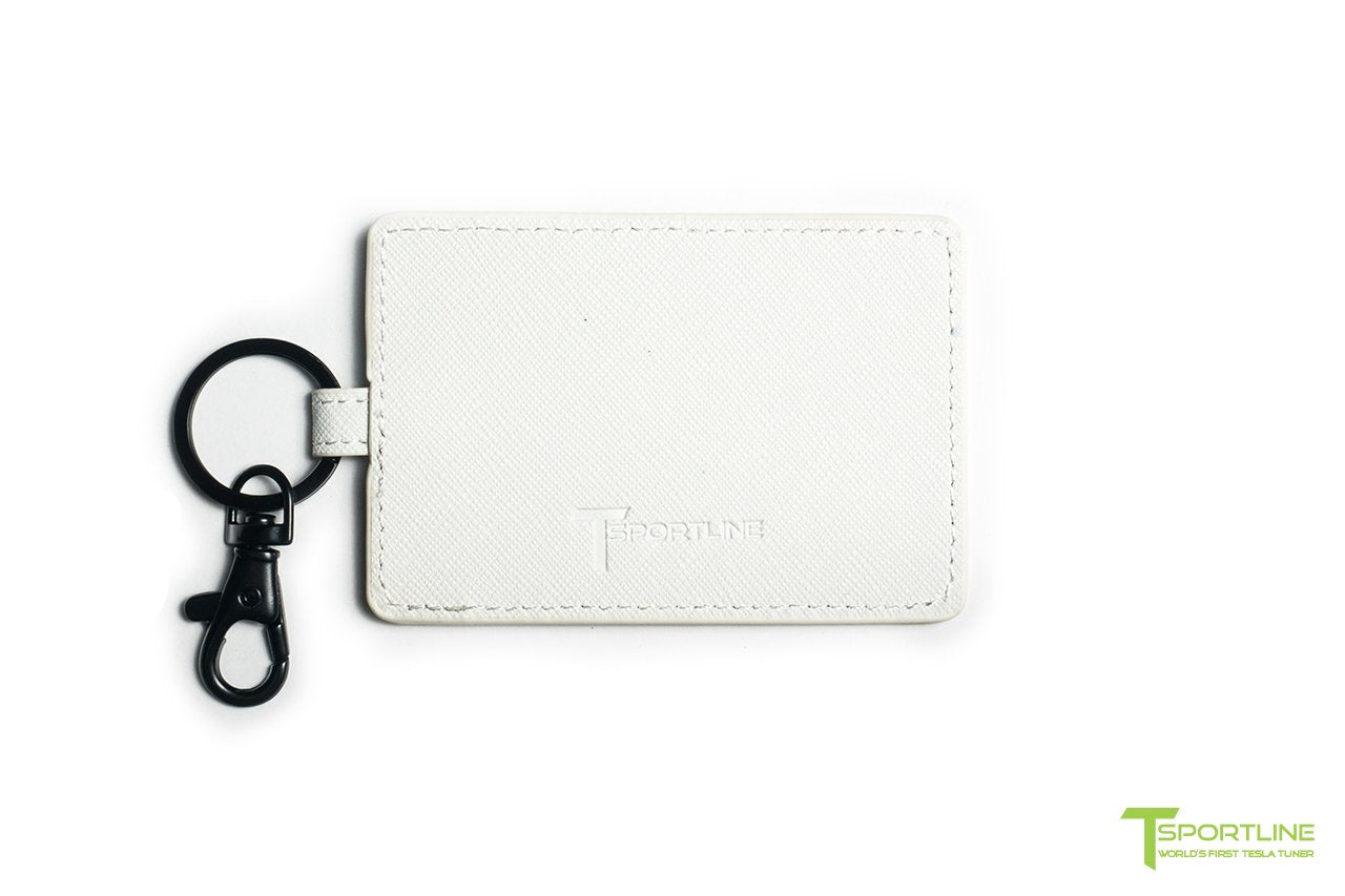 1EV Tesla Model X Long Range & Plaid Leather Key Card Holder