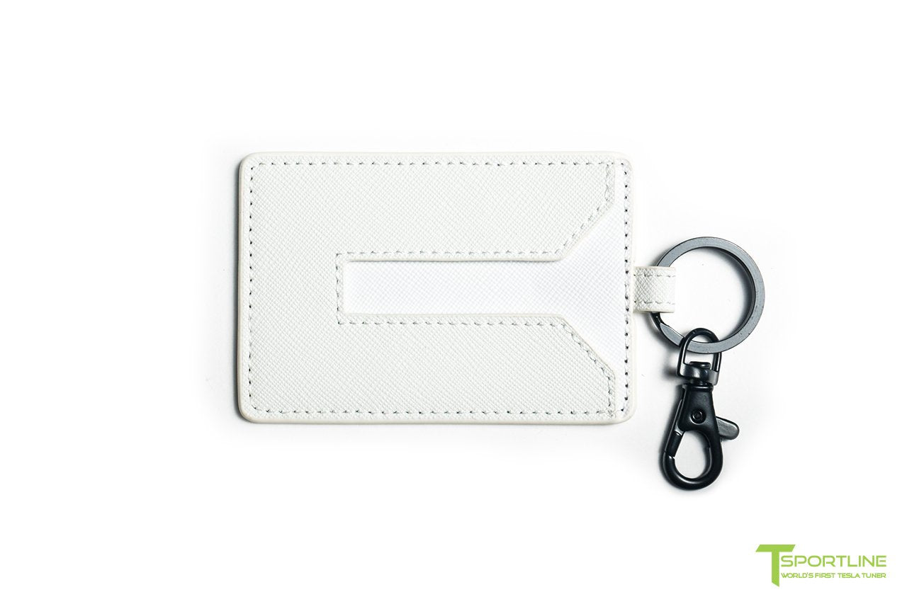 1EV Tesla Model Y Leather Key Card Holder