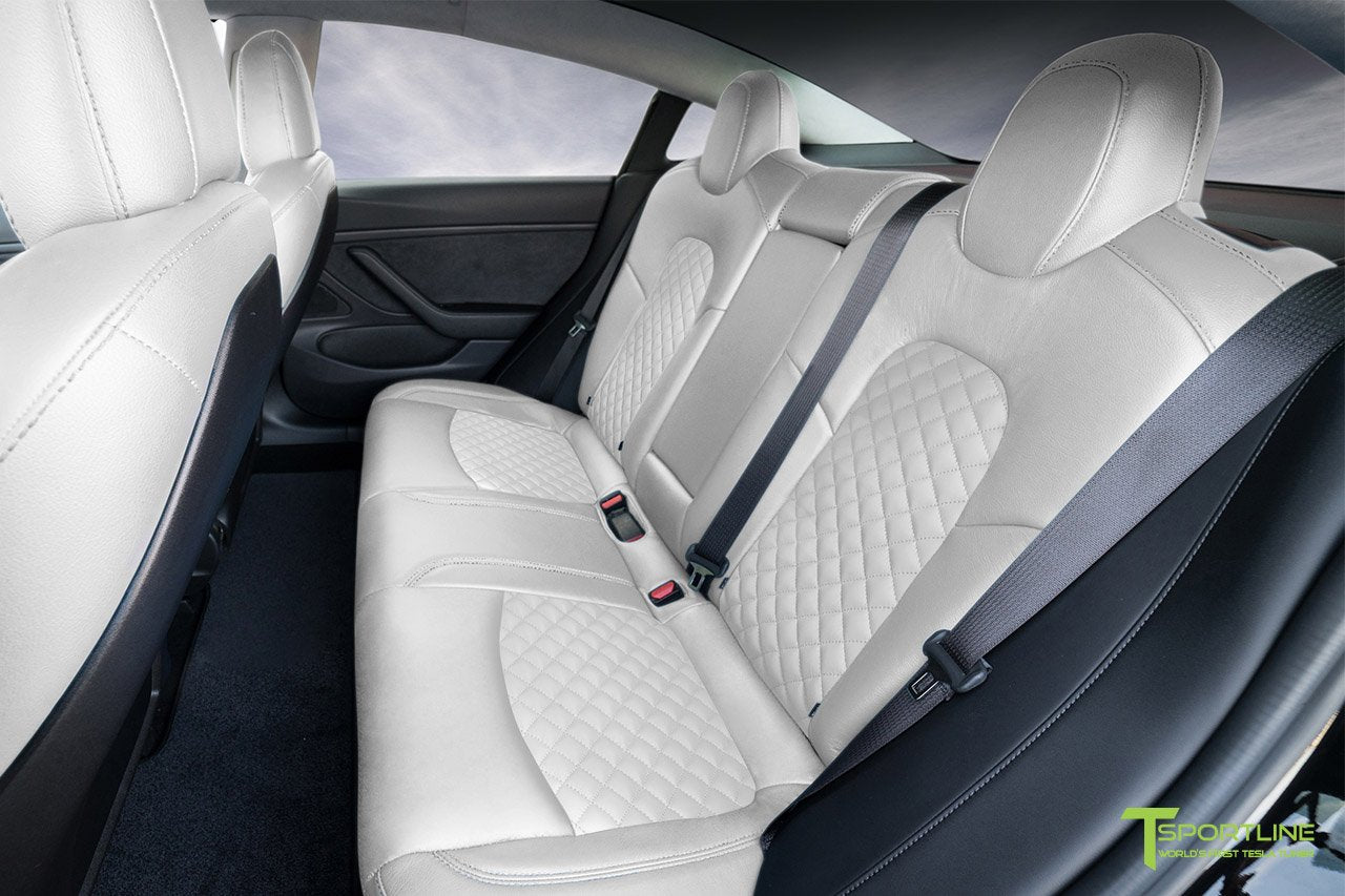 1EV Tesla Model 3 Seat Upgrade Interior Kit - Signature Diamond Design